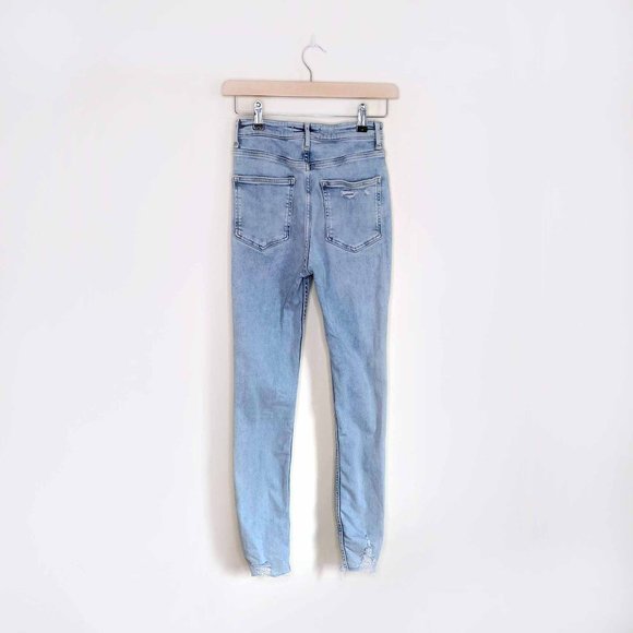 Free People Light Blue High Rise Women Jeans - Picture 4 of 6